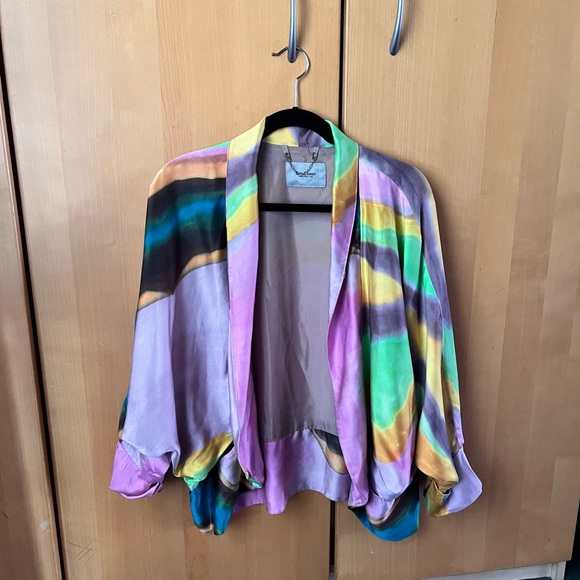 Rachel Comey Weir jacket, silk pink colors, Small - Picture 8 of 13